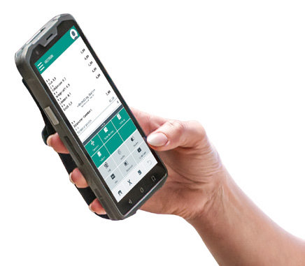 Vectron POS M4 Pay, mobile Kasse in der Hand